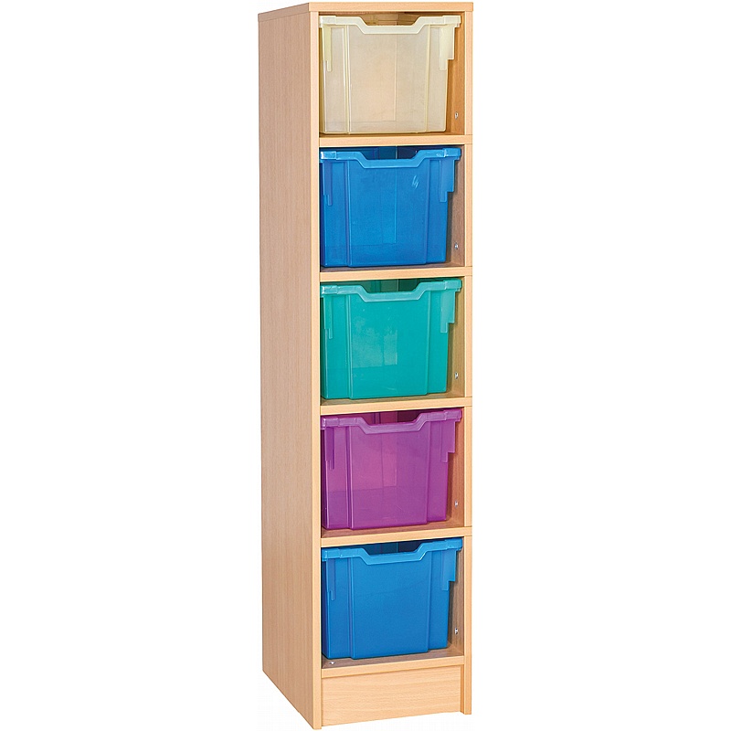 EduStore Static Single Column 5 Extra Deep Tray Storage - Education