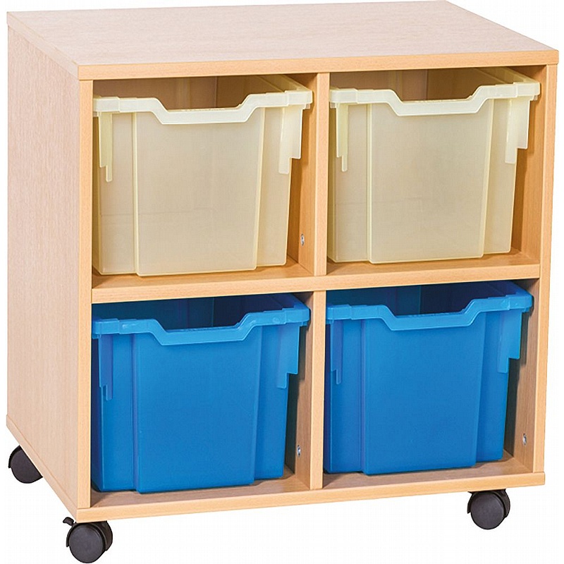 EduStore Double Column 4 Extra Deep Tray Storage - Education