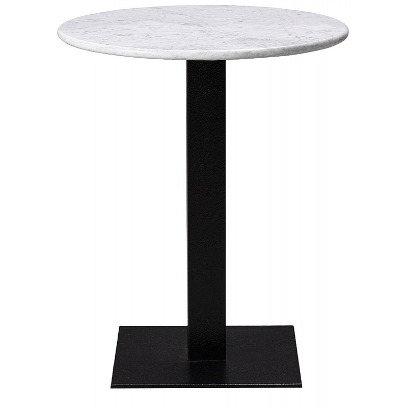 Forza Round Solid Marble Breakout and Cafe Tables - Office Furniture