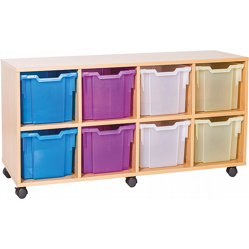 EduStore Quad Column 8 Extra Deep Tray Storage - Education