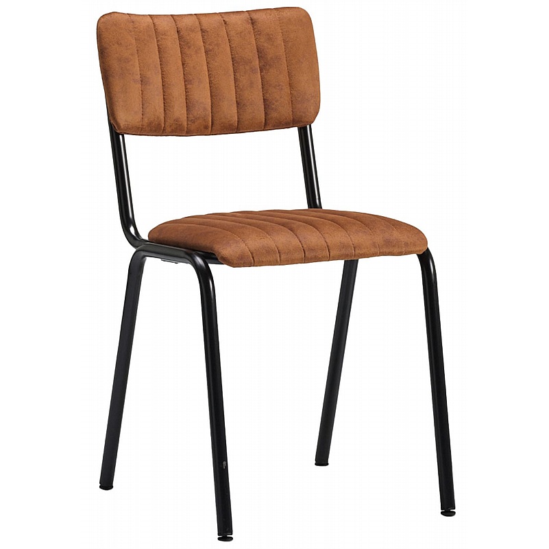 Bourbon Faux Suede Breakout and Canteen Chairs - Office Furniture