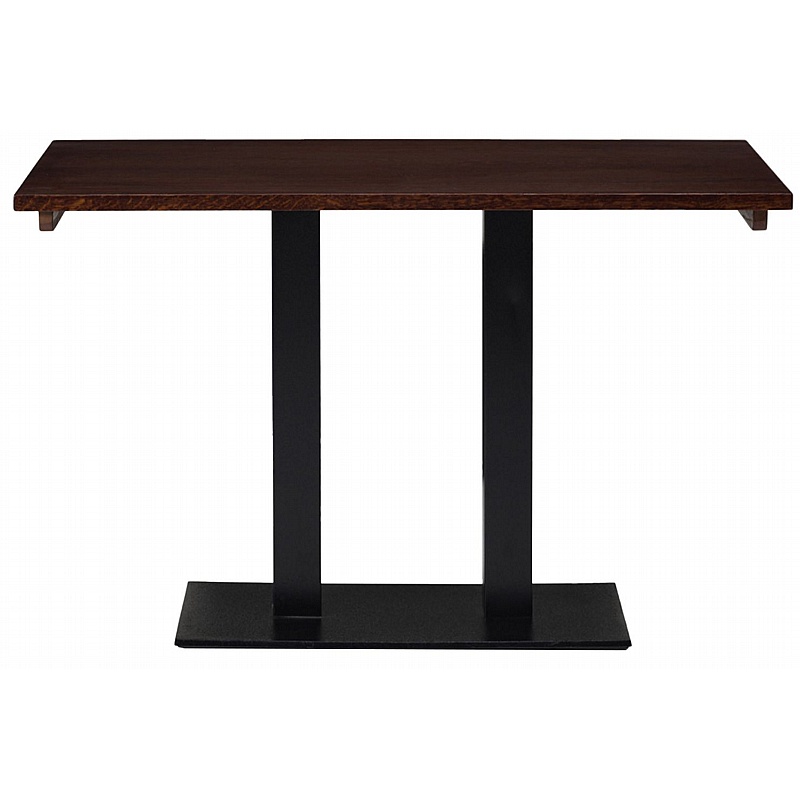 Forza Rectangular Solid Wood Twin Upright Breakout and Cafe Tables - Office Furniture