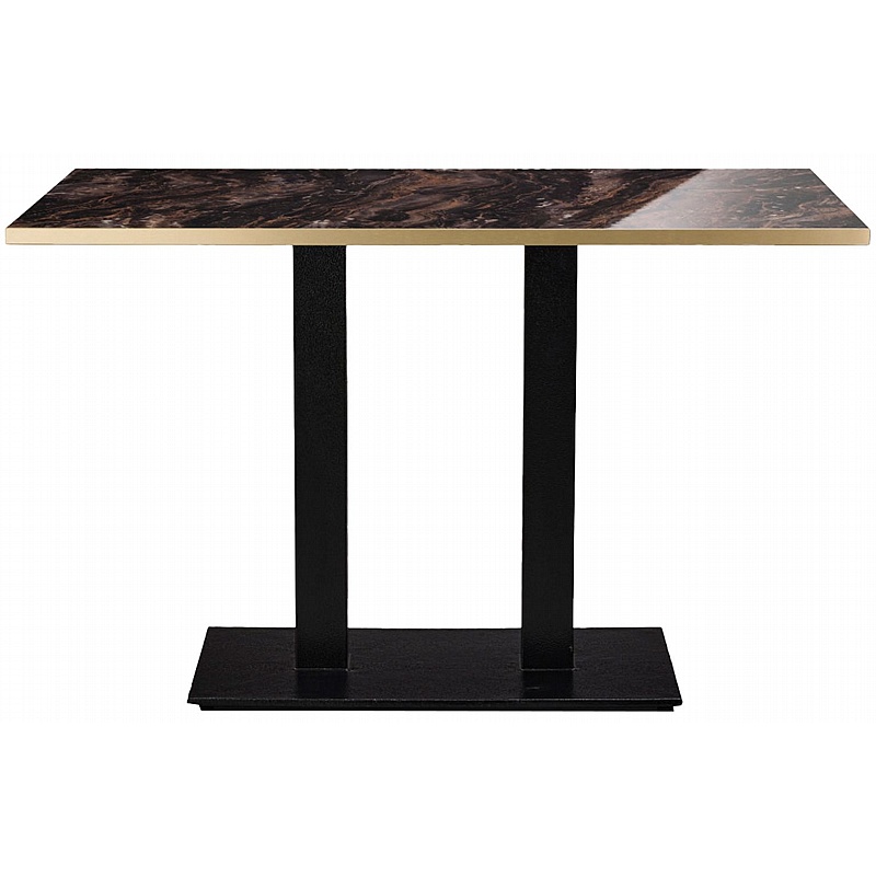 Forza High Gloss Rectangular Twin Upright Breakout and Cafe Tables - Office Furniture