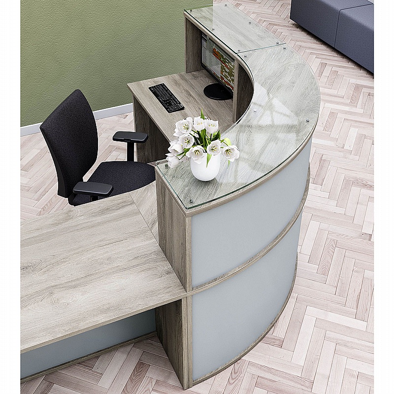 Enquire Duo Modular Reception Desk - Office Furniture