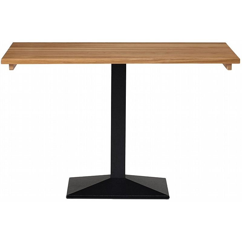 Quattro Rectangular Solid Wood Single Upright Breakout and Cafe Tables - Office Furniture