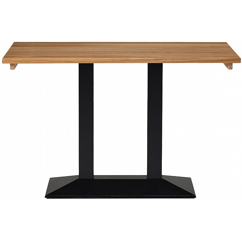 Quattro Rectangular Solid Wood Twin Upright Breakout and Cafe Tables - Office Furniture