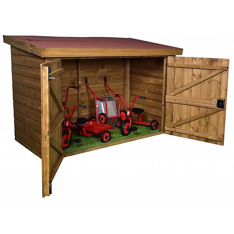 Children's Outdoor Trike Storage Shed - Education