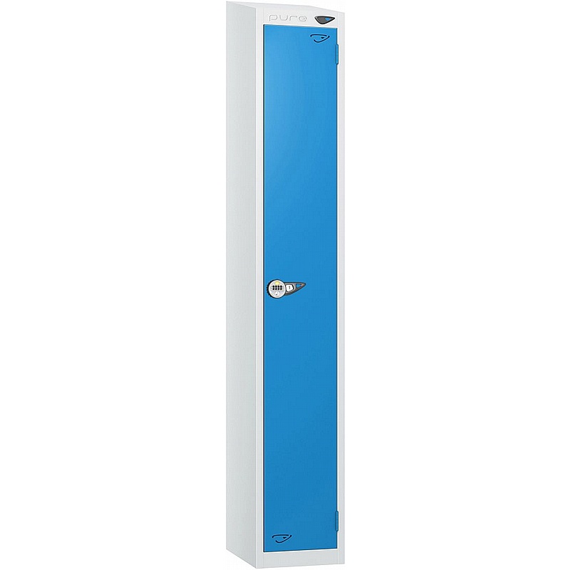 Pure Antibacterial Sloping Top Lockers with Manual Combination Lock - Lockers & Cloakroom