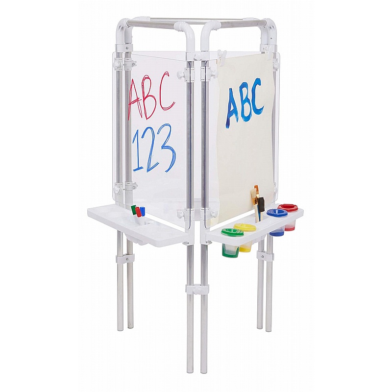 Eazy Outdoor Clear Acrylic 3 Sided Easels - Education