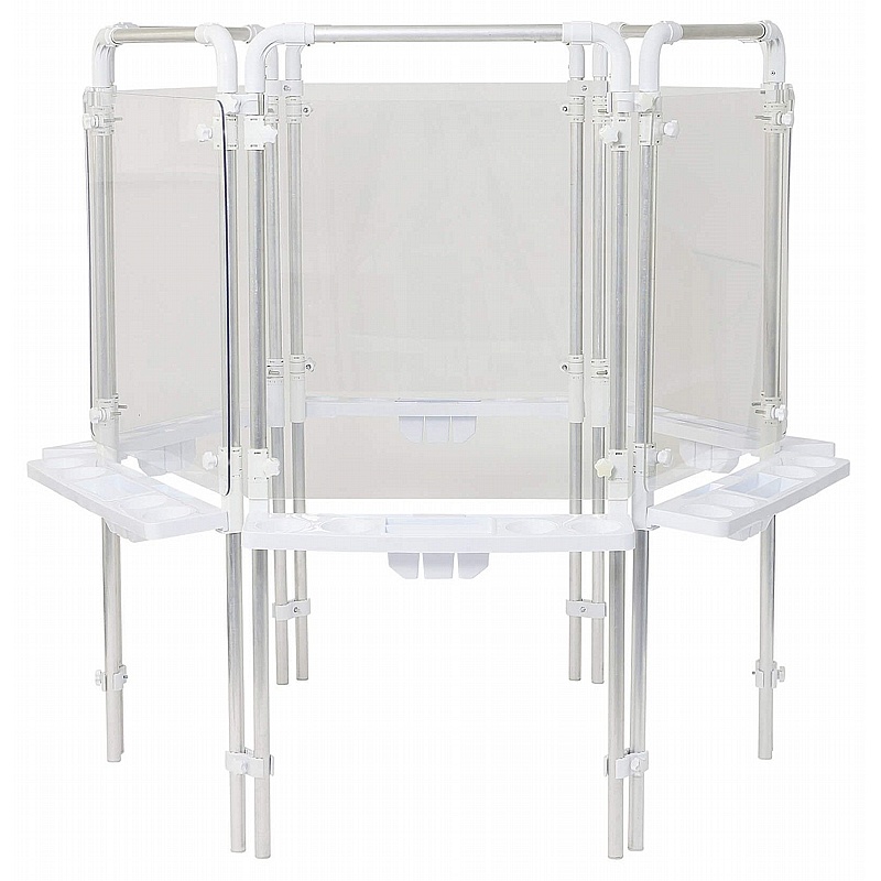 Eazy Outdoor Clear Acrylic 6 Sided Easels - Education