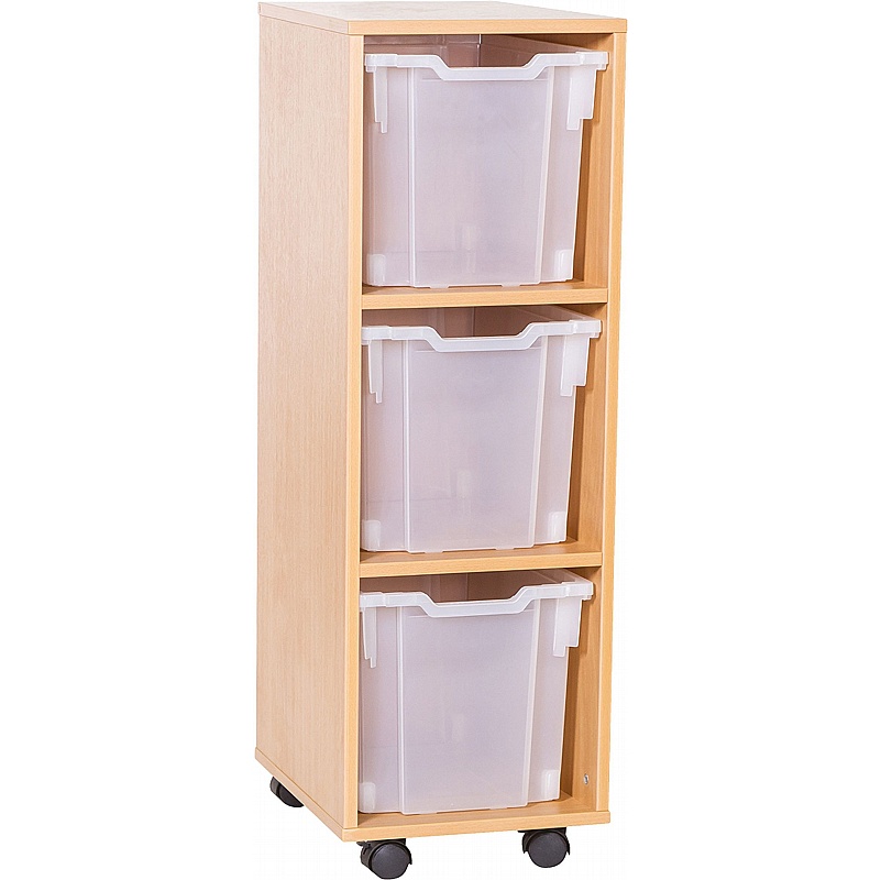 EduStore Single Column 3 Jumbo Tray Storage - Education