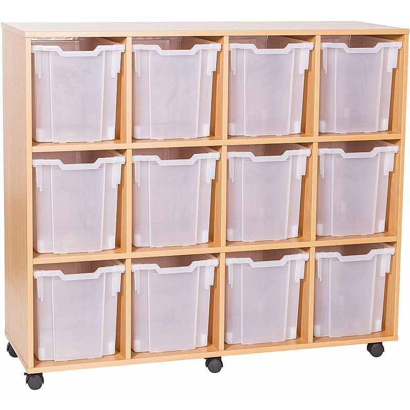 EduStore Quad Column 12 Jumbo Tray Storage - Education