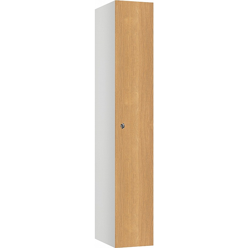 Pure Shield Antibacterial SGL Wood Effect Door Lockers with Hasp and Staple Lock - Lockers & Cloakroom