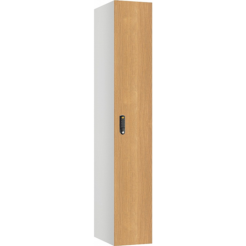 Pure Shield Antibacterial SGL Wood Effect Door Lockers with Digital Combination Lock - Lockers & Cloakroom