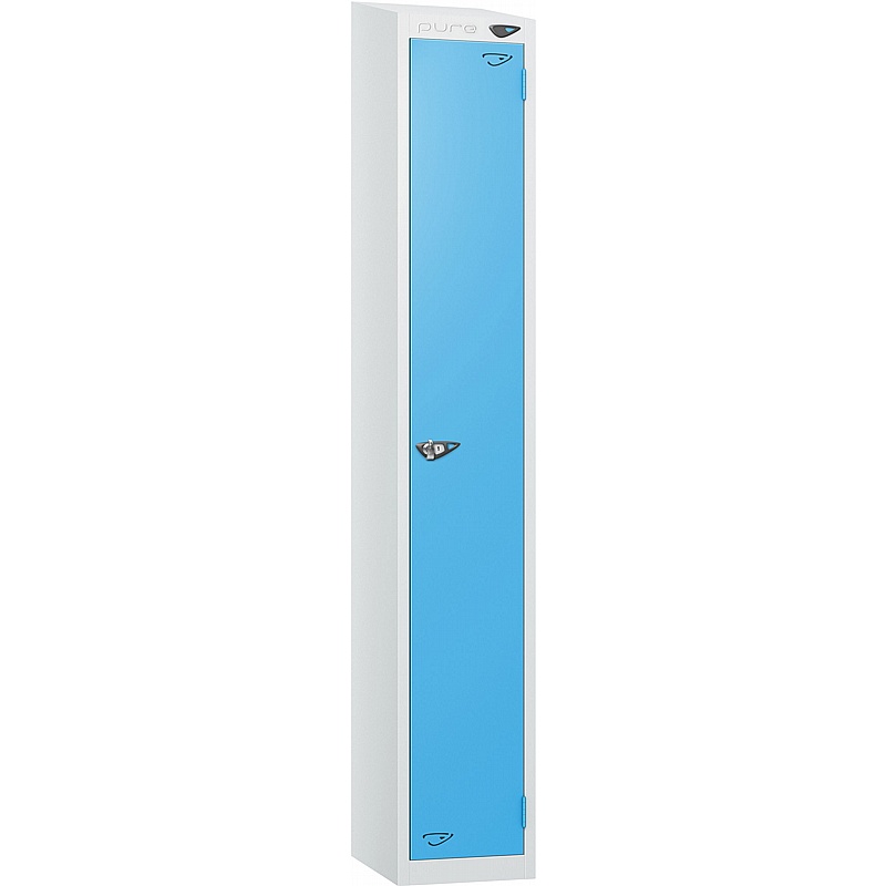 Pure Antibacterial Sloping Top Lockers with Hasp and Staple - Lockers & Cloakroom