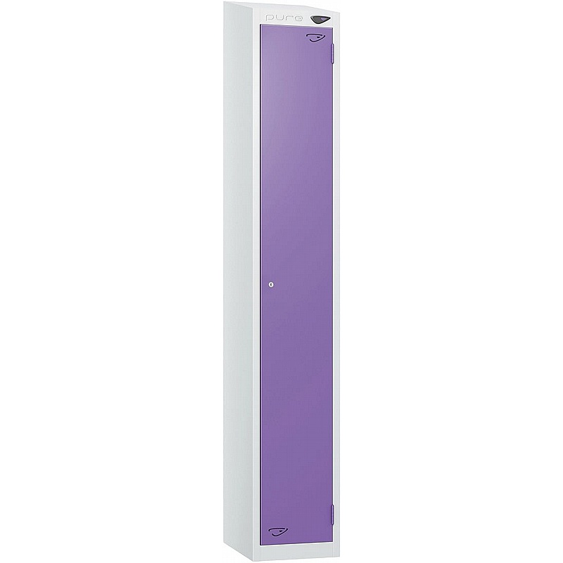 Pure Antibacterial Sloping Top Lockers with Coin Return Lock - Lockers & Cloakroom