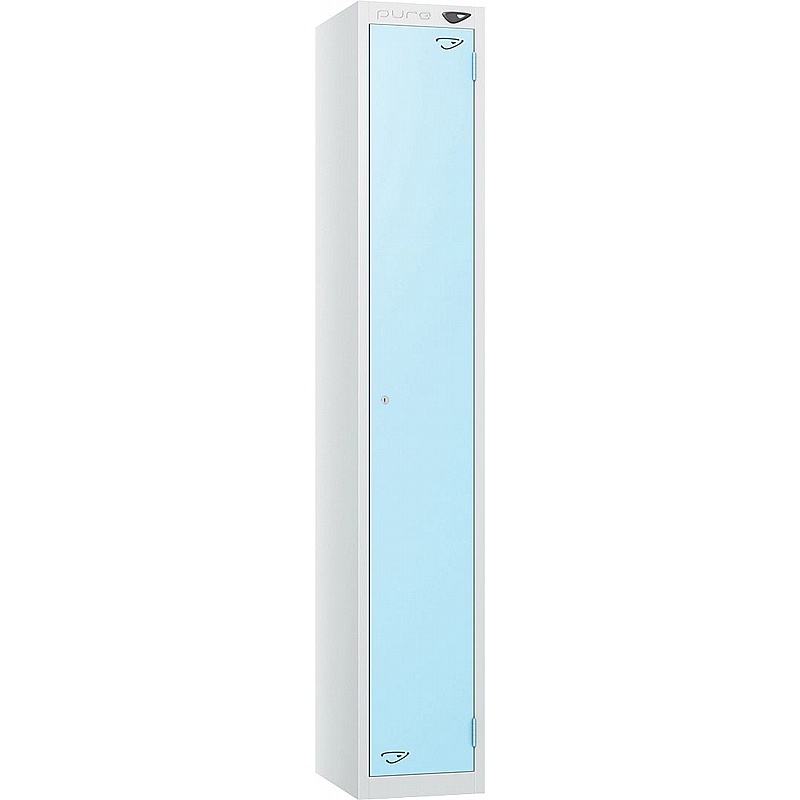 Pure Antibacterial Sloping Top Lockers with Coin Retain Lock - Lockers & Cloakroom