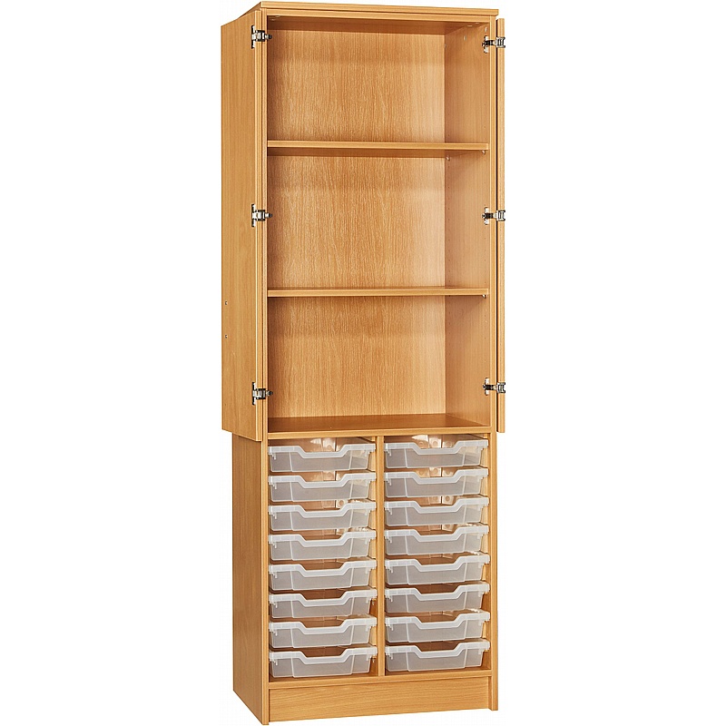 EduStore 16 Shallow Tray Open Combination Cupboards - Education