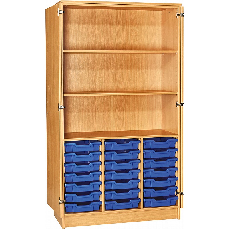 EduStore Triple Column 21 Shallow Tray Combination Cupboards - Education