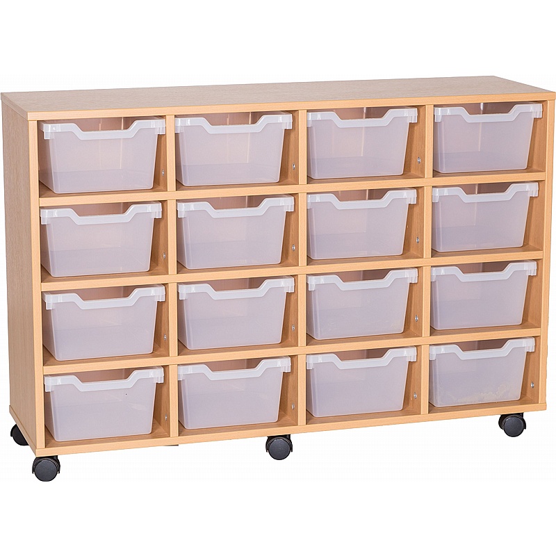 Cubby Quad Column 16 Deep Tray Storage - Education