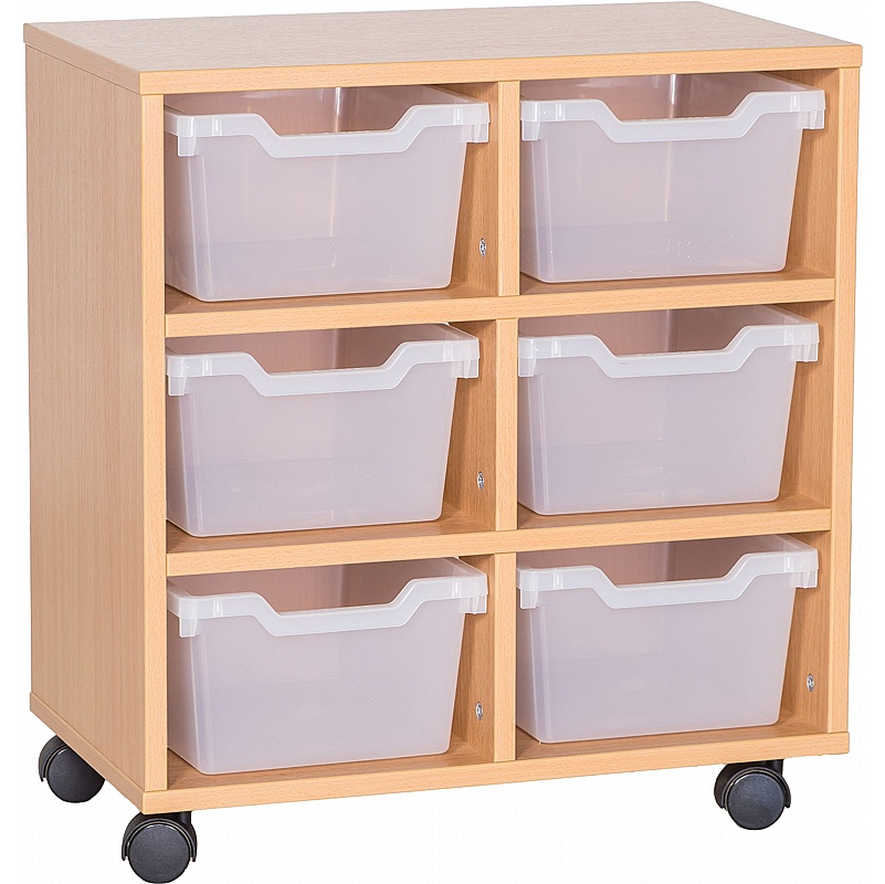 Cubby Double Column 6 Deep Tray Storage - Education