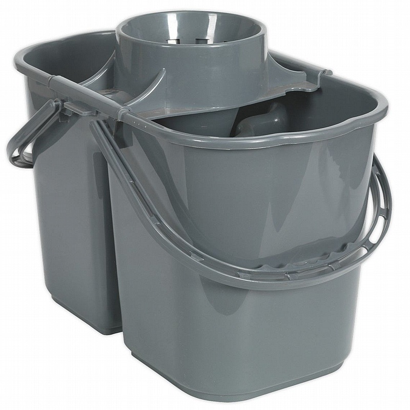 Dual Compartment 15L Mop Bucket - Cleaning & Hygiene