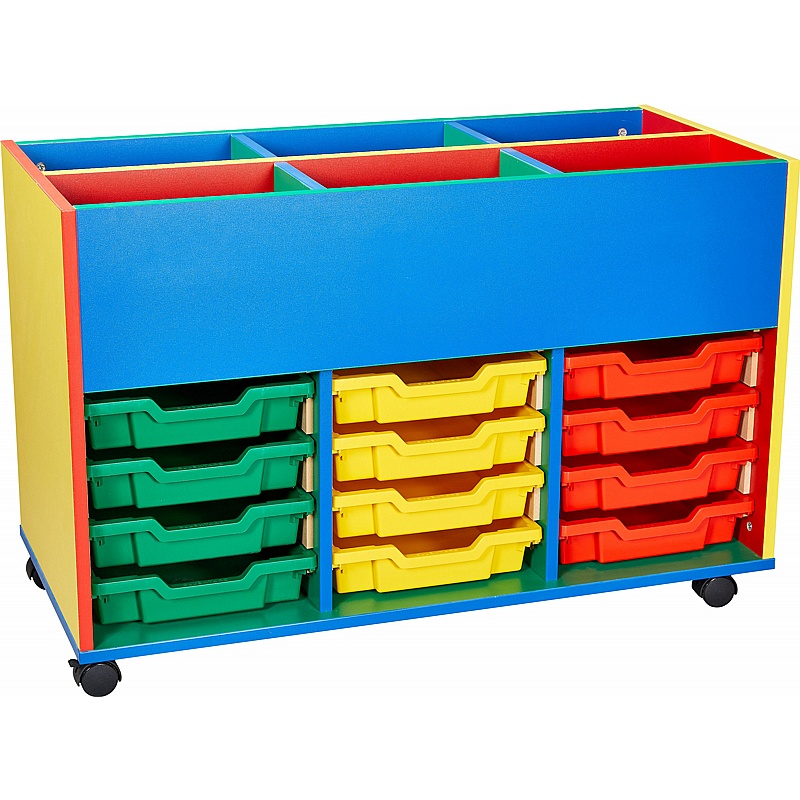 Colore Triple Column Kinderbox Shallow Tray Storage - Education