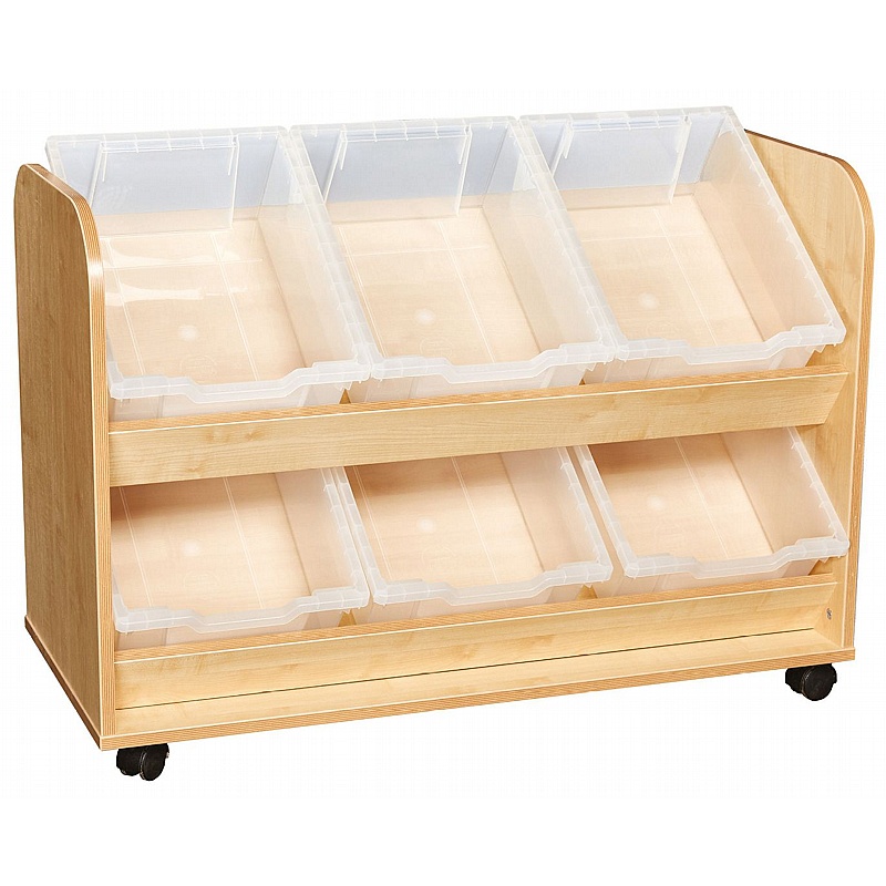 KubbyClass Early Years Nursery Tilt Tote Tray Storage - Education