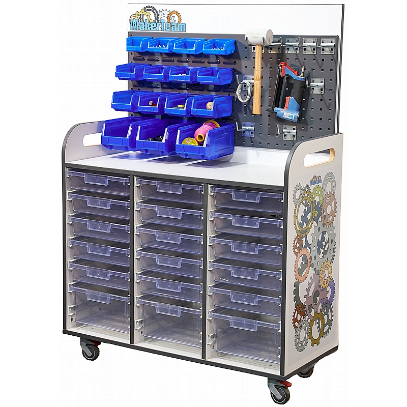 MakerTeam Heavy Duty Station Trolley - Education