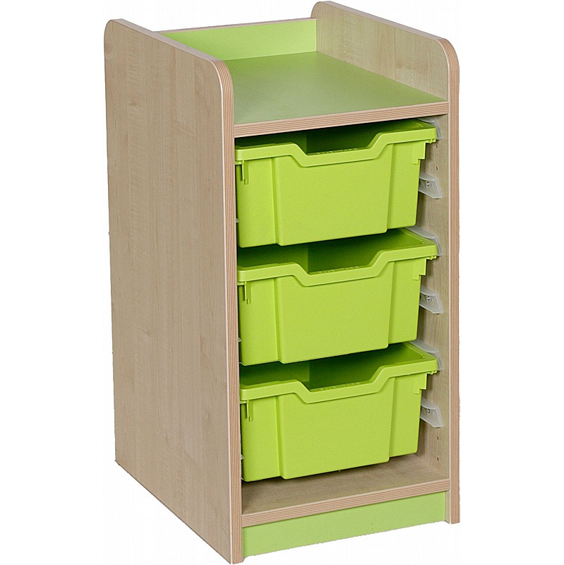 KubbyClass Library Single Column Combination Tray Storage Unit - Education