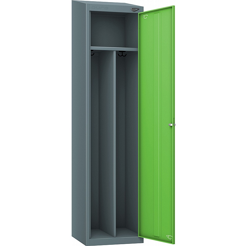 Pure Antibacterial Sloping Top Clean & Dirty Lockers with Coin Return Lock - Lockers & Cloakroom
