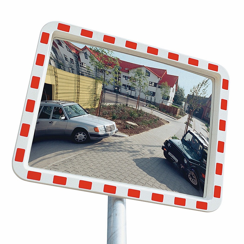 View-Minder Acrylic Rectangular Traffic Mirrors - Premises