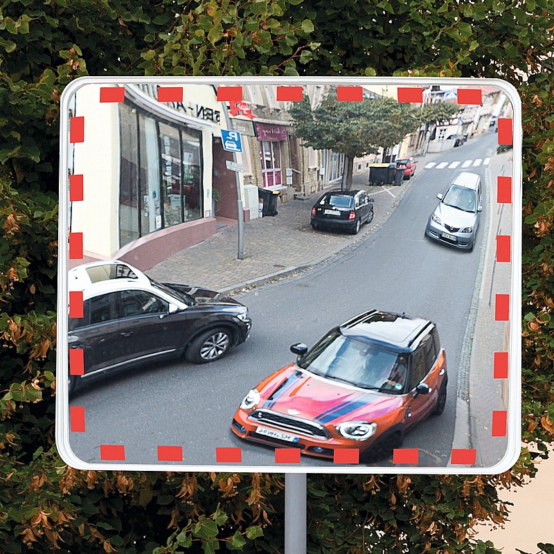 View-Minder Eco Acrylic Rectangular Traffic Mirrors - Premises
