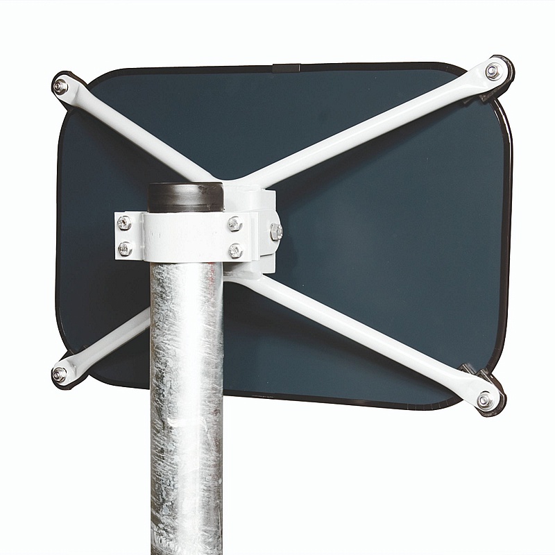 Galvanised 76mm Diameter In Surface Mirror Post - Premises
