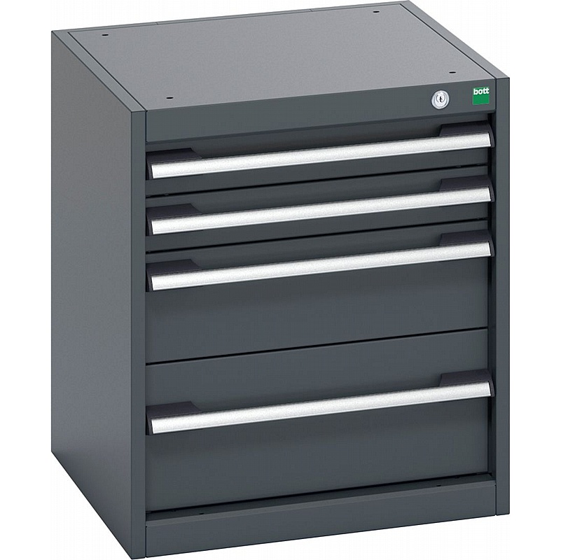 Bott Cubio 4 Drawer Anthracite Metal Cabinets - Workshop