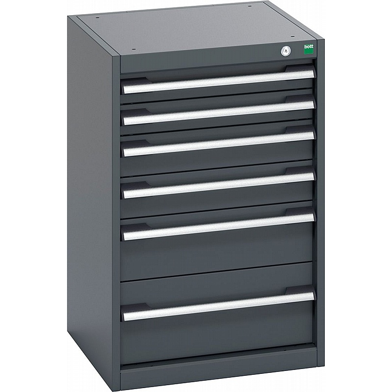 Bott Cubio 6 Drawer Anthracite Metal Cabinets - Workshop