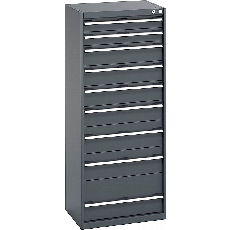 Bott Cubio 9 Drawer Anthracite Metal Cabinets - Workshop