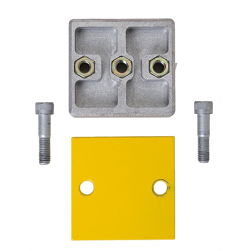Black Bull Impact Protection Guard Rail Mounting Plates for Rails - Premises