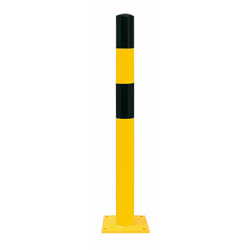 Black Bull Impact Protection Surface Plate Heavy Duty Bollards - Premises