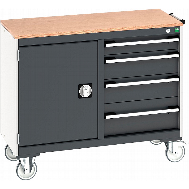 Bott Cubio Mobile Combination Metal Cabinets with Multiplex Ply - Workshop