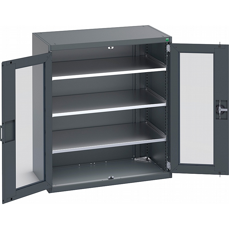 Bott Cubio Vision Anthracite Metal Cupboards - Workshop