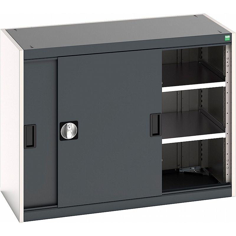 Bott Cubio Sliding Door Compact Metal Cupboards - Workshop
