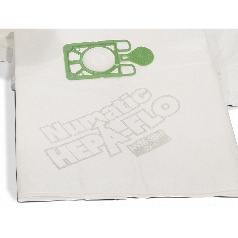 Numatic NVM-3BH 10 x HepaFlo Filter Bags 604017 - Cleaning & Hygiene