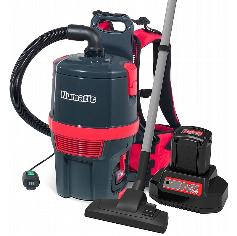 Numatic Pro Cordless RSB150NX Rucsac Backpack Commercial Dry Vacuum Cleaner - Cleaning & Hygiene