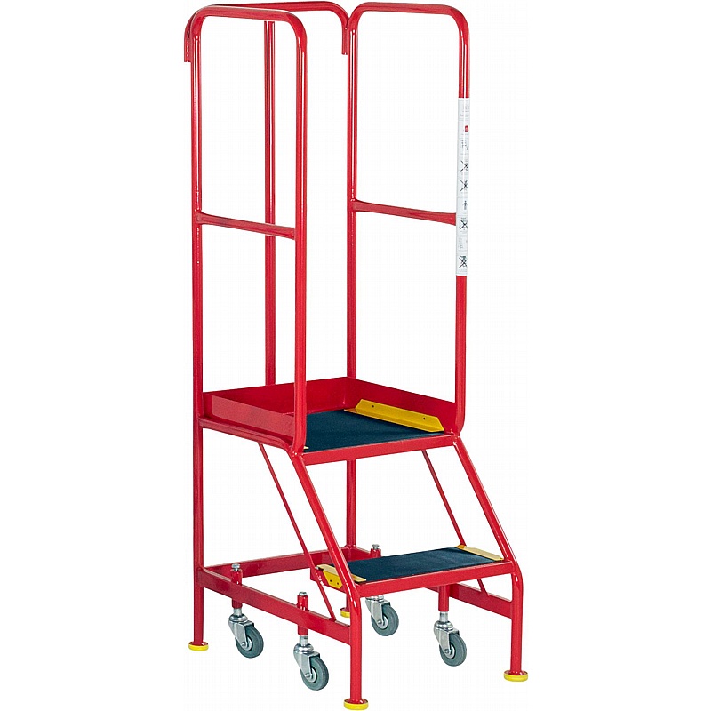Steptek Classic Colour BS Narrow Aisle Mobile Warehouse Steps - Access Equipment