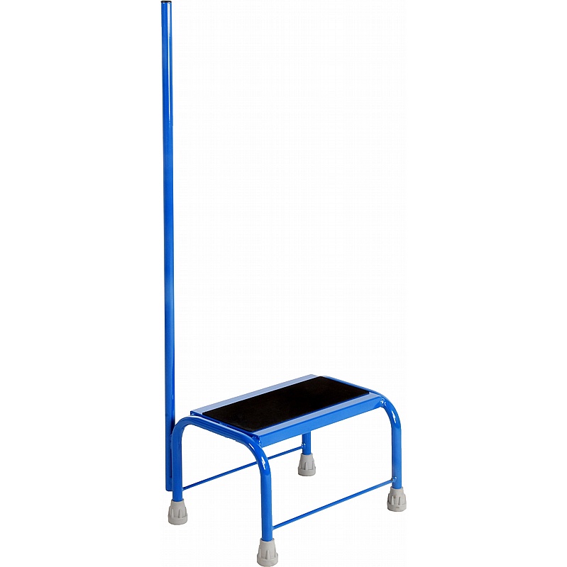 Steptek Robust Coloured Portable Steps with Post Rail - Access Equipment