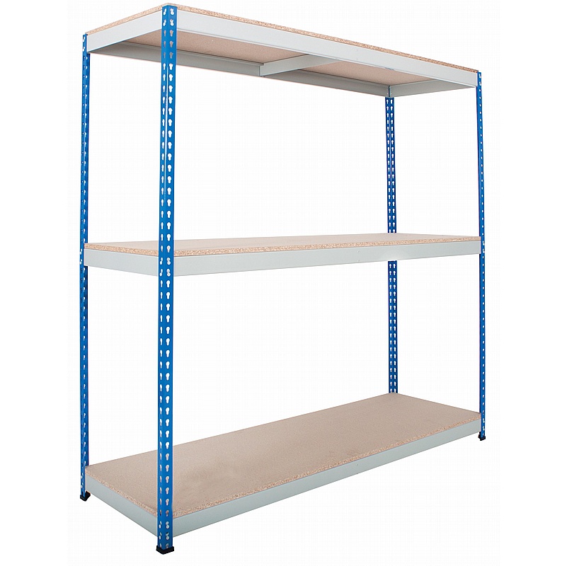 Rivet 3 Tier Heavy Duty Wide Boltless Racking - Storage Solutions