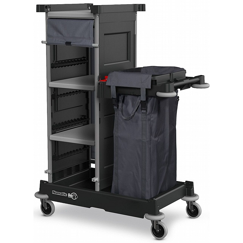 Numatic NuKeeper NKS-1R Flexi Front Single Housekeeping Trolley - Cleaning & Hygiene