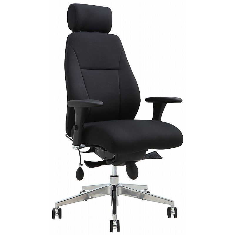 Posture-Task 24-7 Heavy Duty Fabric Ergonomic Office Chair - Office Furniture