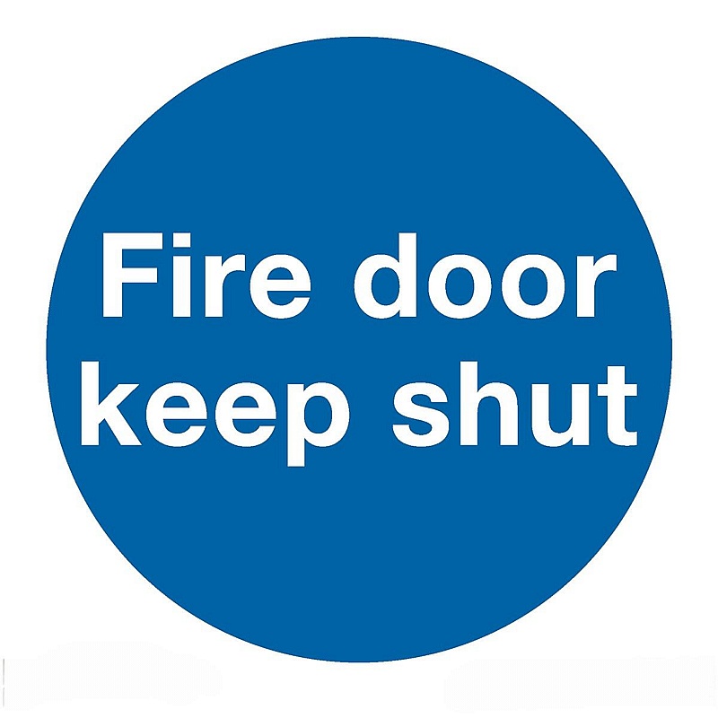 Fire Door Keep Shut Rigid Plastic Signs - Premises